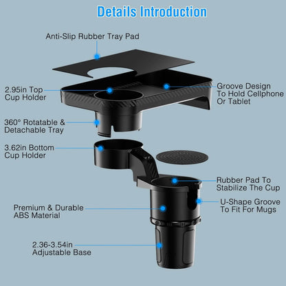 Multifunctional Water Cup Mount Stand with Detachable Tray DailySale