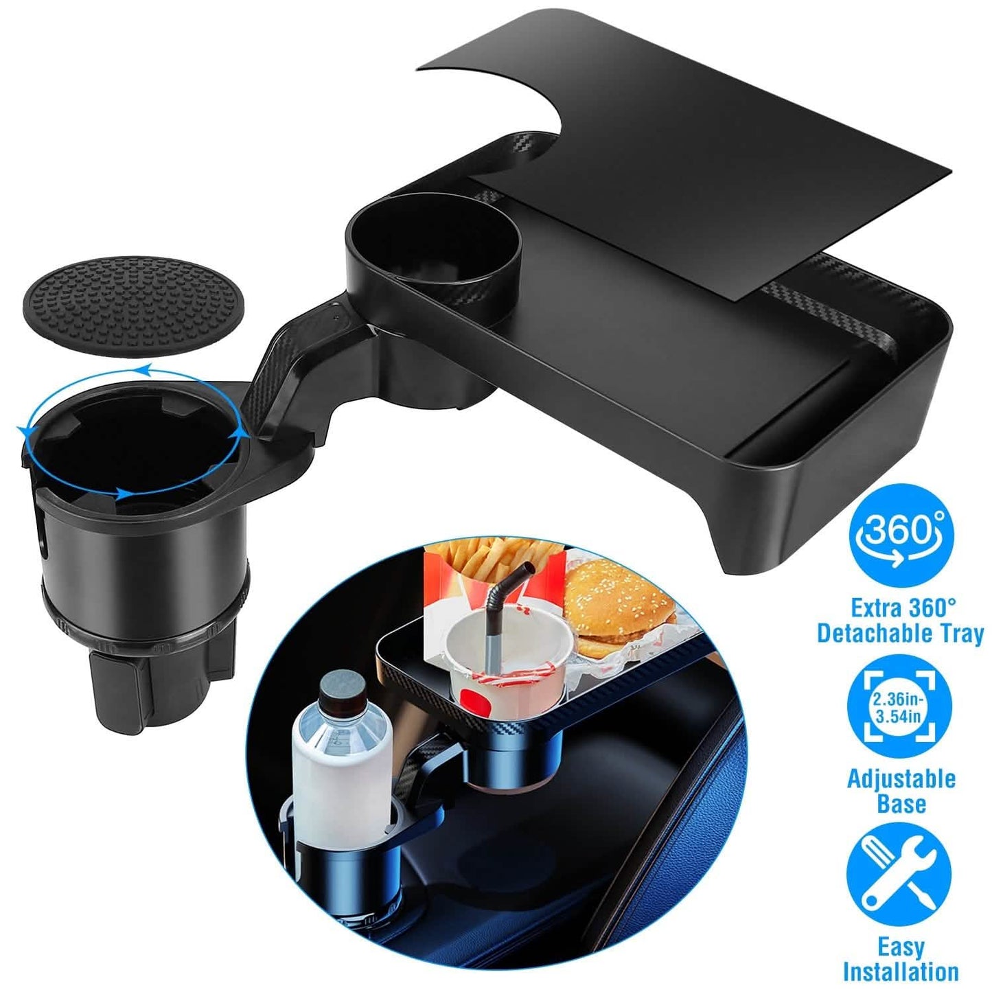 Multifunctional Water Cup Mount Stand with Detachable Tray DailySale