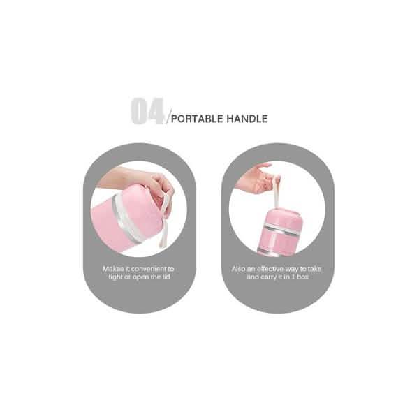 Multilayer Cute Thermal Lunch Box Stainless Steel Food Container DailySale