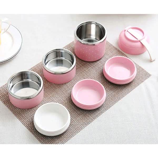 Multilayer Cute Thermal Lunch Box Stainless Steel Food Container DailySale