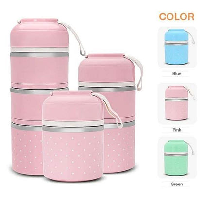 Multilayer Cute Thermal Lunch Box Stainless Steel Food Container DailySale