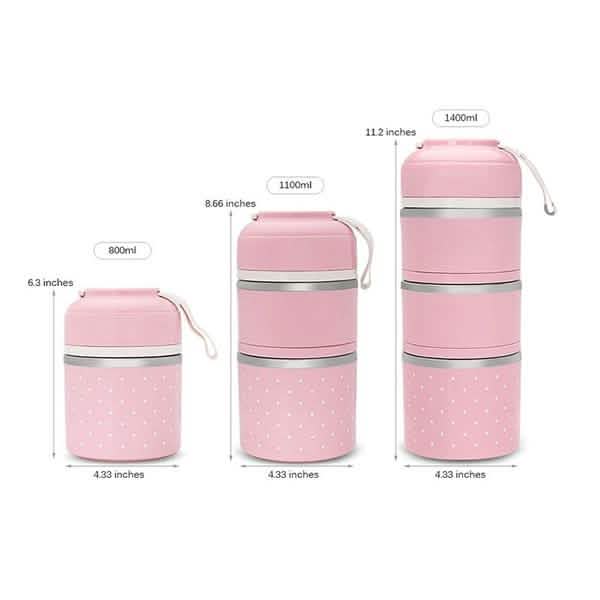 Multilayer Cute Thermal Lunch Box Stainless Steel Food Container DailySale