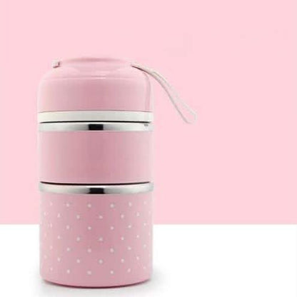 Multilayer Cute Thermal Lunch Box Stainless Steel Food Container DailySale