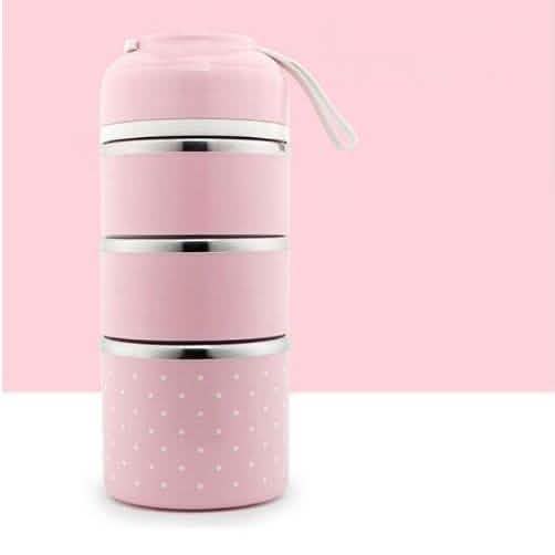 Multilayer Cute Thermal Lunch Box Stainless Steel Food Container DailySale