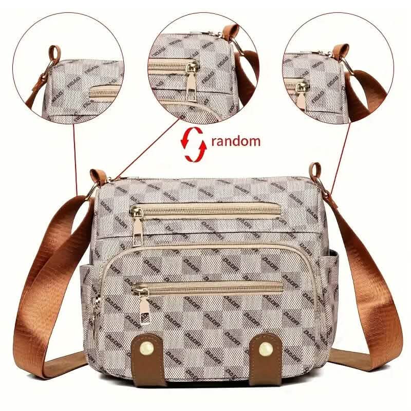 Multiple Pockets Trendy Plaid Crossbody Bag DailySale