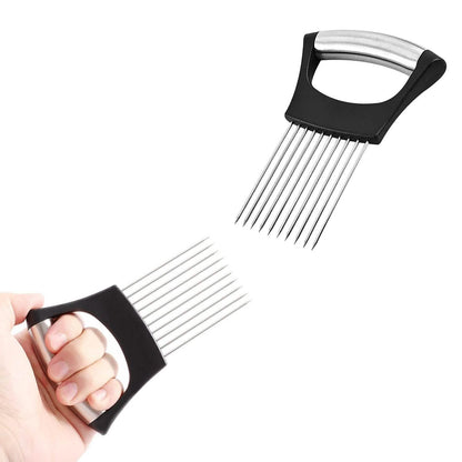 Multipurpose Stainless Steel Assistant Vegetable and Meat Slicer Holder DailySale