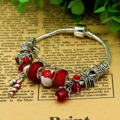 Murano and Swarovski Crystal Christmas Bracelet DailySale