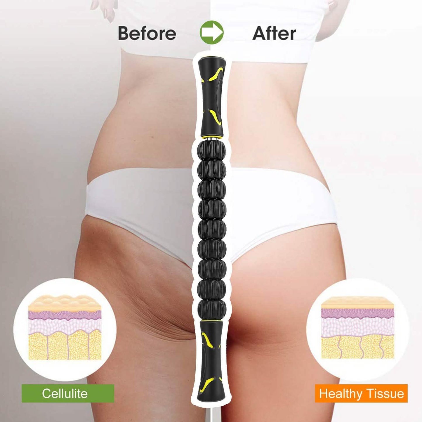 Muscle Roller Massage Stick Body Physical Therapy DailySale