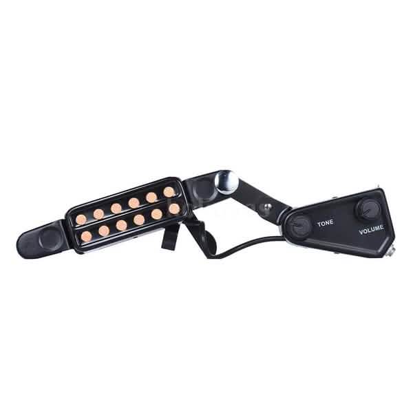 Music Tools 12-hole Acoustic Guitar Sound Hole Pickup Magnetic Transducer with Tone Volume Controller Audio Cable DailySale