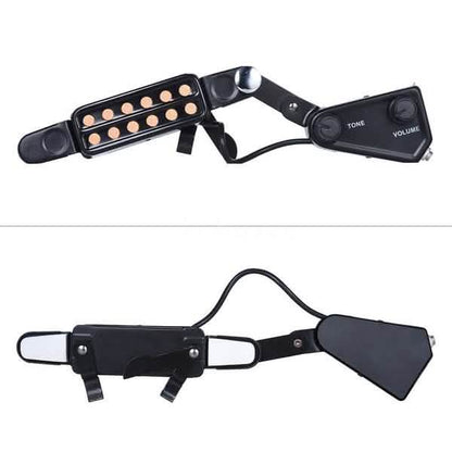 Music Tools 12-hole Acoustic Guitar Sound Hole Pickup Magnetic Transducer with Tone Volume Controller Audio Cable DailySale