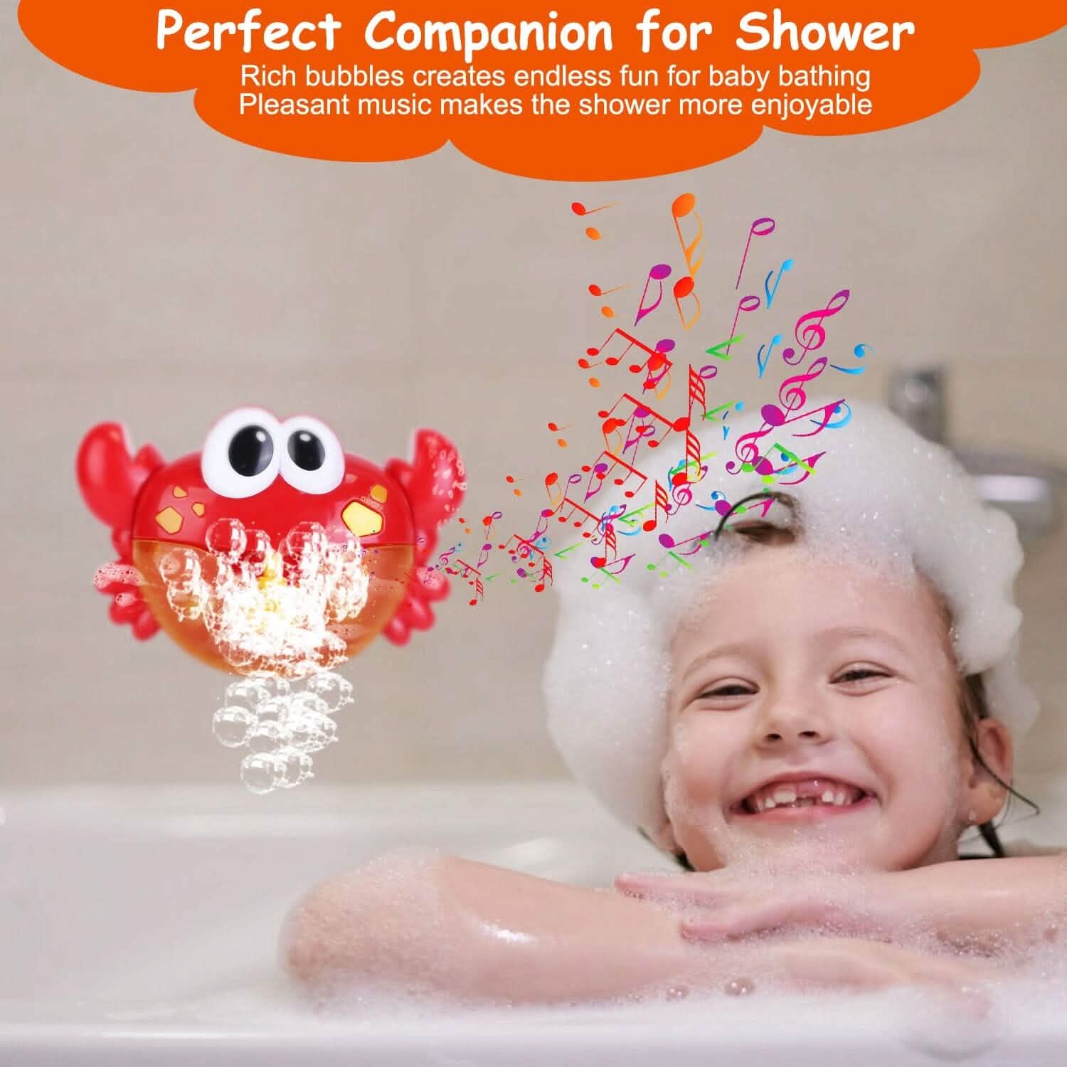 Musical Bubble Bath Maker for Bathtubs Toddler Bubble Machine DailySale