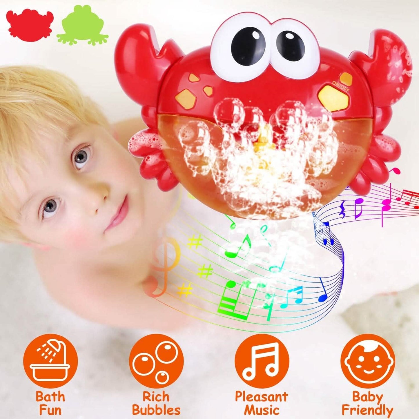 Musical Bubble Bath Maker for Bathtubs Toddler Bubble Machine DailySale