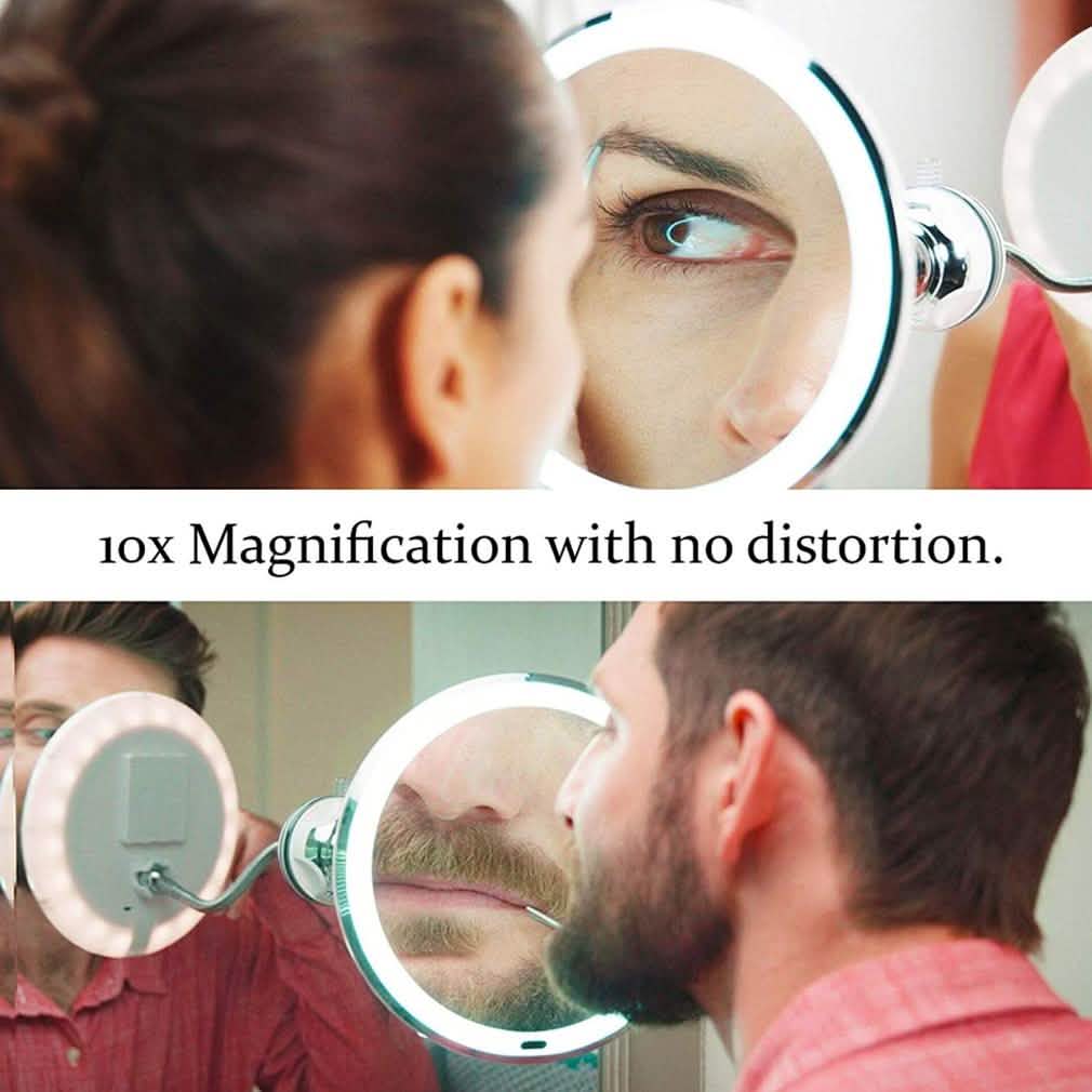My Flexible Mirror 10x Magnification 7” Make Up Round Vanity Mirror DailySale