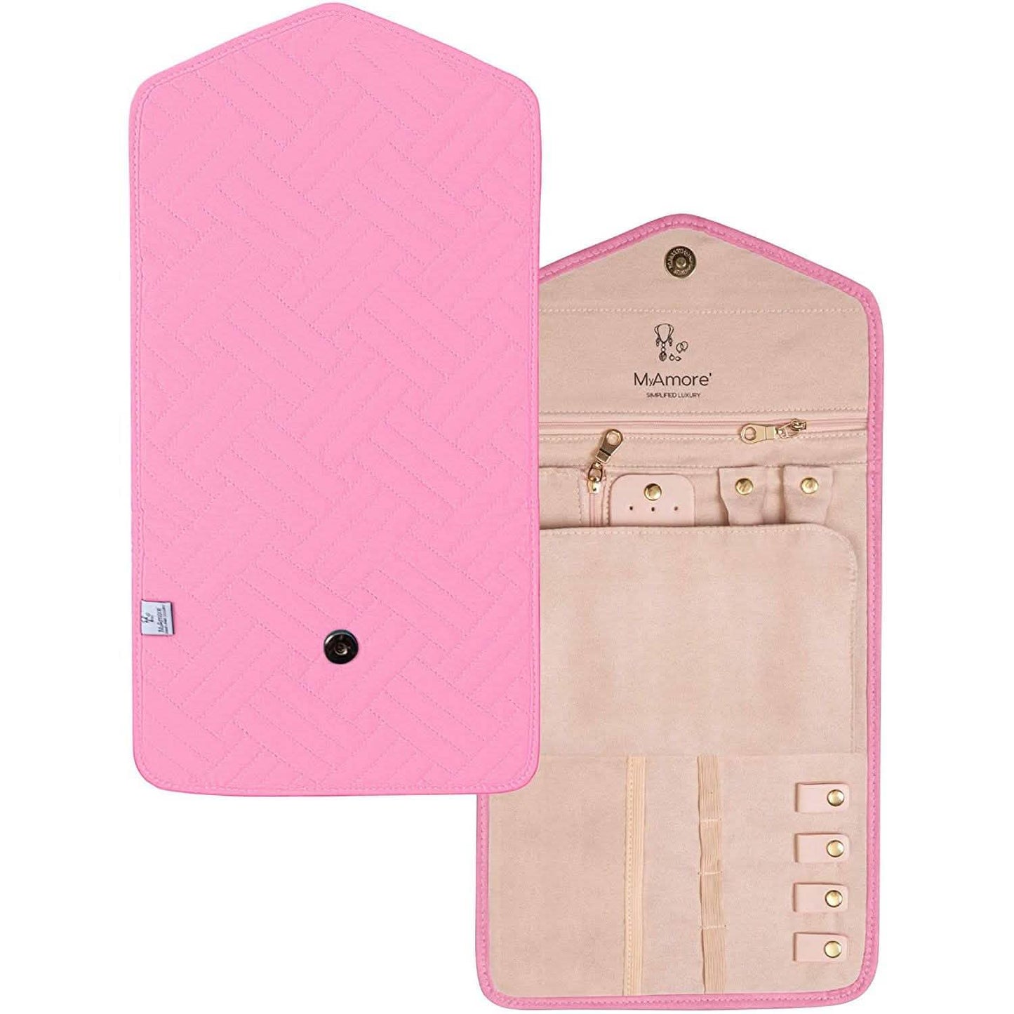 MyAmore' Jewelry Roll Travel Case DailySale
