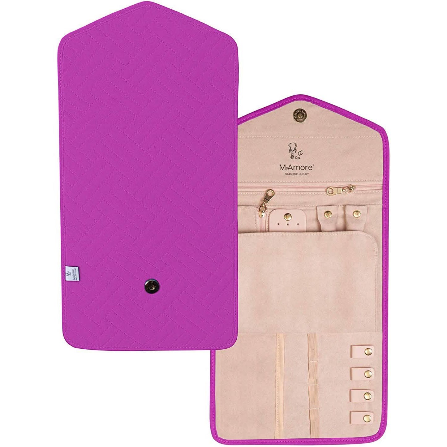MyAmore' Jewelry Roll Travel Case DailySale