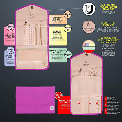 MyAmore' Jewelry Roll Travel Case DailySale