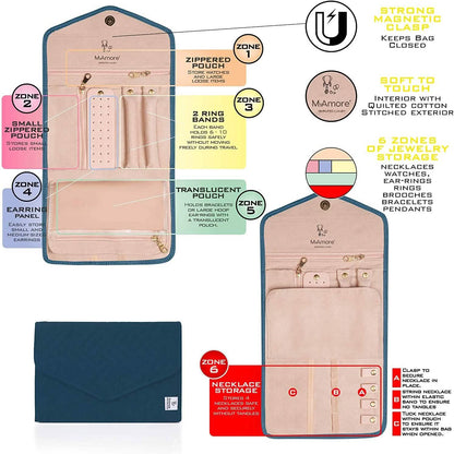 MyAmore' Jewelry Roll Travel Case DailySale