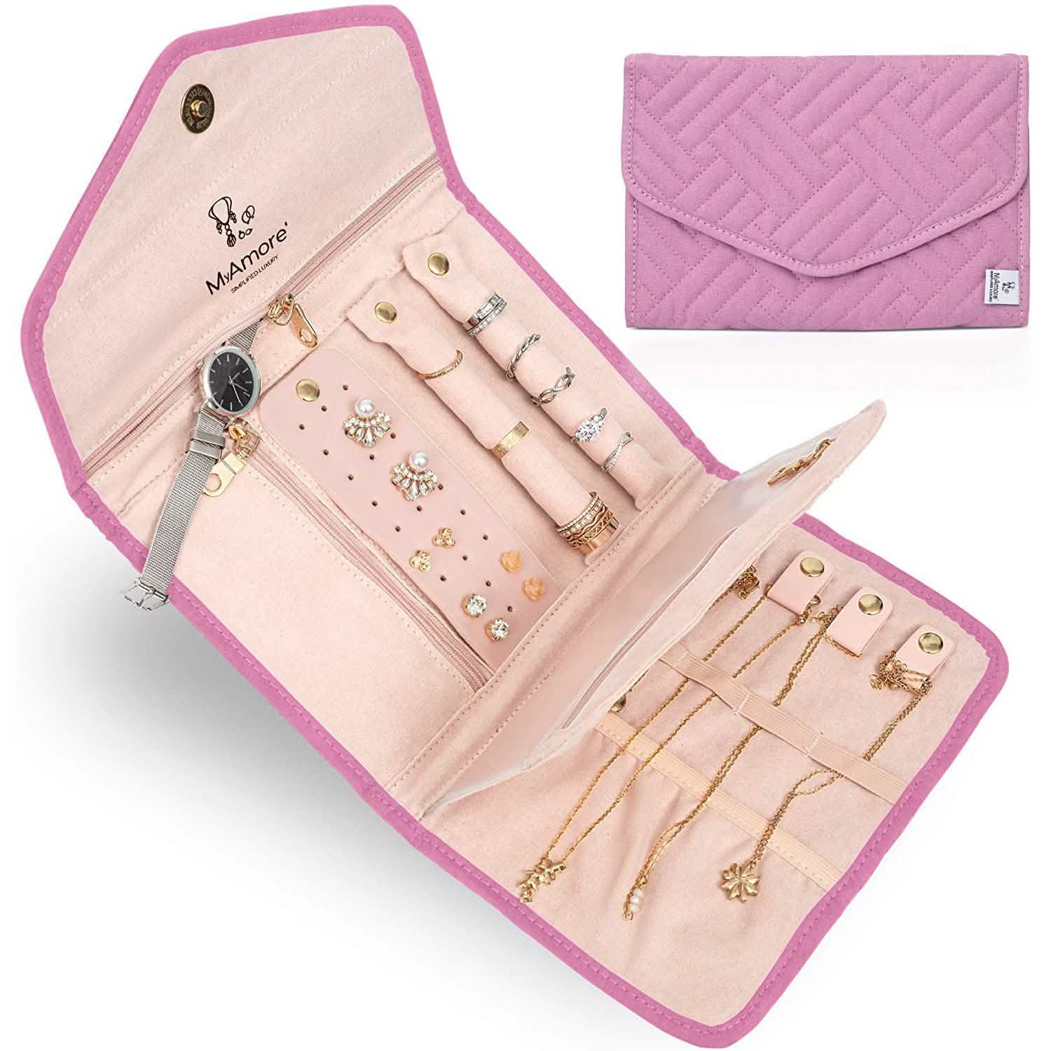 MyAmore' Jewelry Roll Travel Case DailySale
