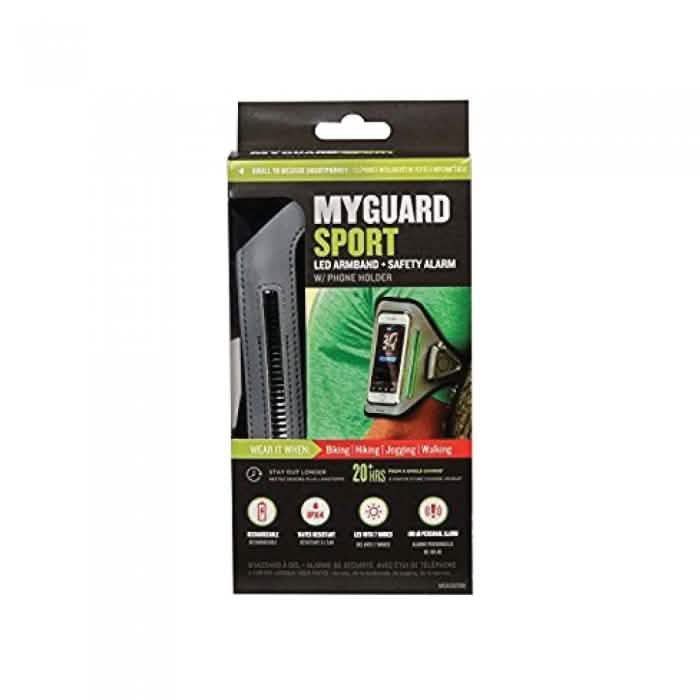 MYGUARD SPORT LED Armband & Safety Alarm with Phone Holder DailySale