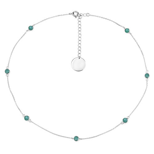1.89 Carat Genuine Emerald .925 Sterling Silver Necklace Bids.com