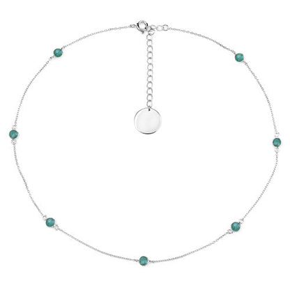 1.89 Carat Genuine Emerald .925 Sterling Silver Necklace Bids.com