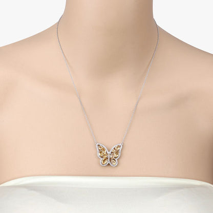 4.43 Carat Genuine Citrine .925 Sterling Silver Necklace Bids.com