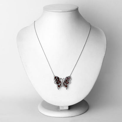 4.60 Carat Genuine Garnet .925 Sterling Silver Necklace Bids.com
