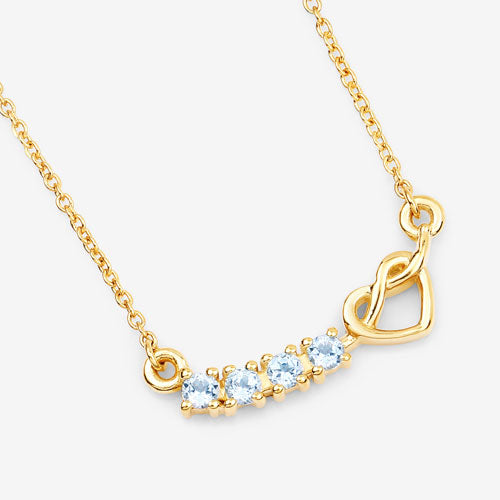 0.30 Carat Genuine Blue Topaz .925 Sterling Silver Necklace Bids.com