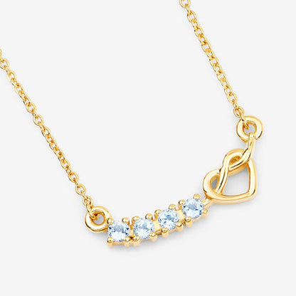 0.30 Carat Genuine Blue Topaz .925 Sterling Silver Necklace Bids.com