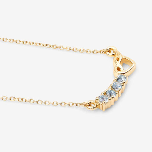 0.30 Carat Genuine Blue Topaz .925 Sterling Silver Necklace Bids.com