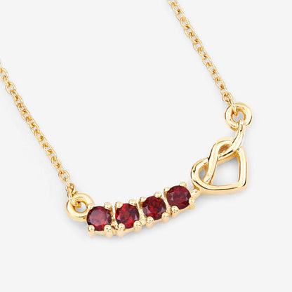 0.32 Carat Genuine Garnet .925 Sterling Silver Necklace Bids.com