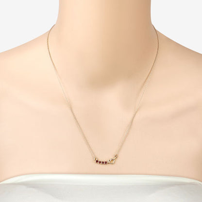 0.32 Carat Genuine Garnet .925 Sterling Silver Necklace Bids.com