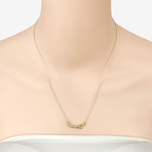 0.28 Carat Genuine Peridot .925 Sterling Silver Necklace Bids.com