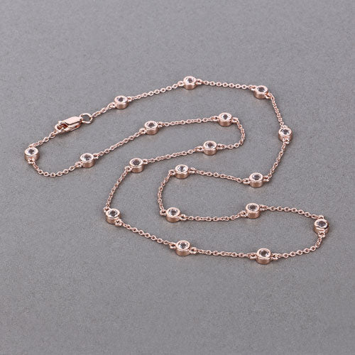 1.62 Carat Genuine Morganite .925 Sterling Silver Necklace Bids.com