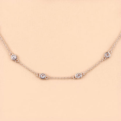 1.62 Carat Genuine Morganite .925 Sterling Silver Necklace Bids.com
