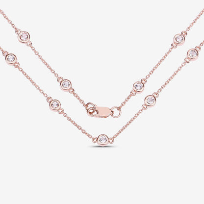 1.62 Carat Genuine Morganite .925 Sterling Silver Necklace Bids.com