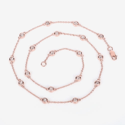 1.62 Carat Genuine Morganite .925 Sterling Silver Necklace Bids.com
