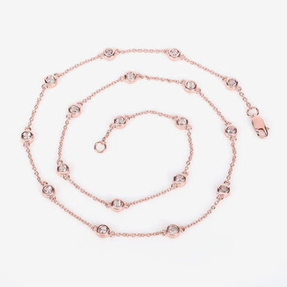 1.62 Carat Genuine Morganite .925 Sterling Silver Necklace Bids.com