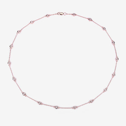 1.62 Carat Genuine Morganite .925 Sterling Silver Necklace Bids.com