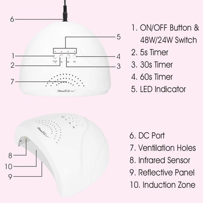 Nail Dryer 48W/24W UV LED Lamp DailySale