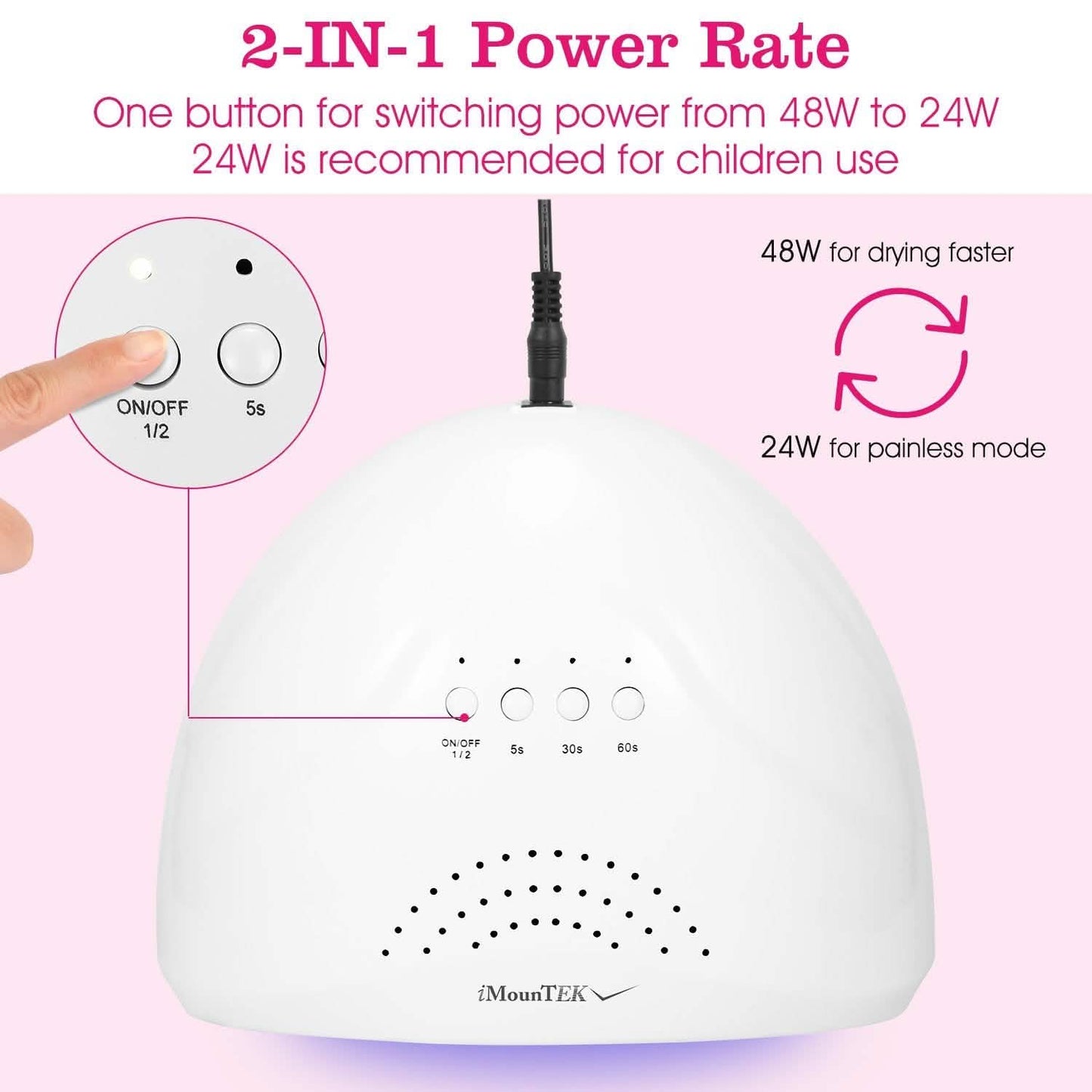 Nail Dryer 48W/24W UV LED Lamp DailySale