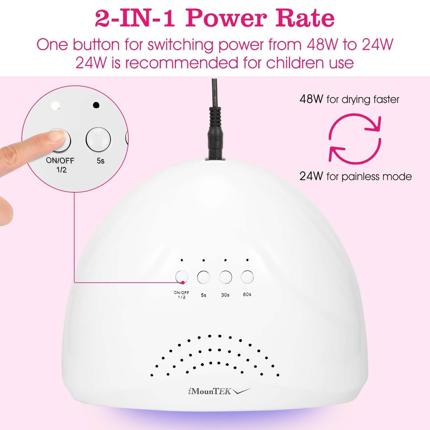 Nail Dryer 48W/24W UV LED Lamp DailySale