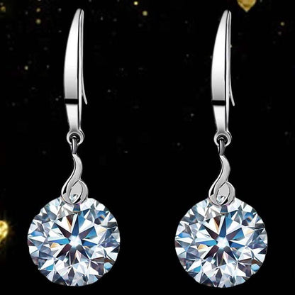 Naked Drill Swarovski Crystal Hook Earrings DailySale