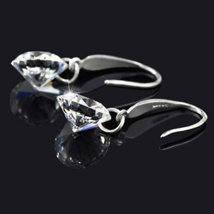 Naked Drill Swarovski Crystal Hook Earrings DailySale