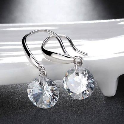 Naked Drill Swarovski Crystal Hook Earrings DailySale
