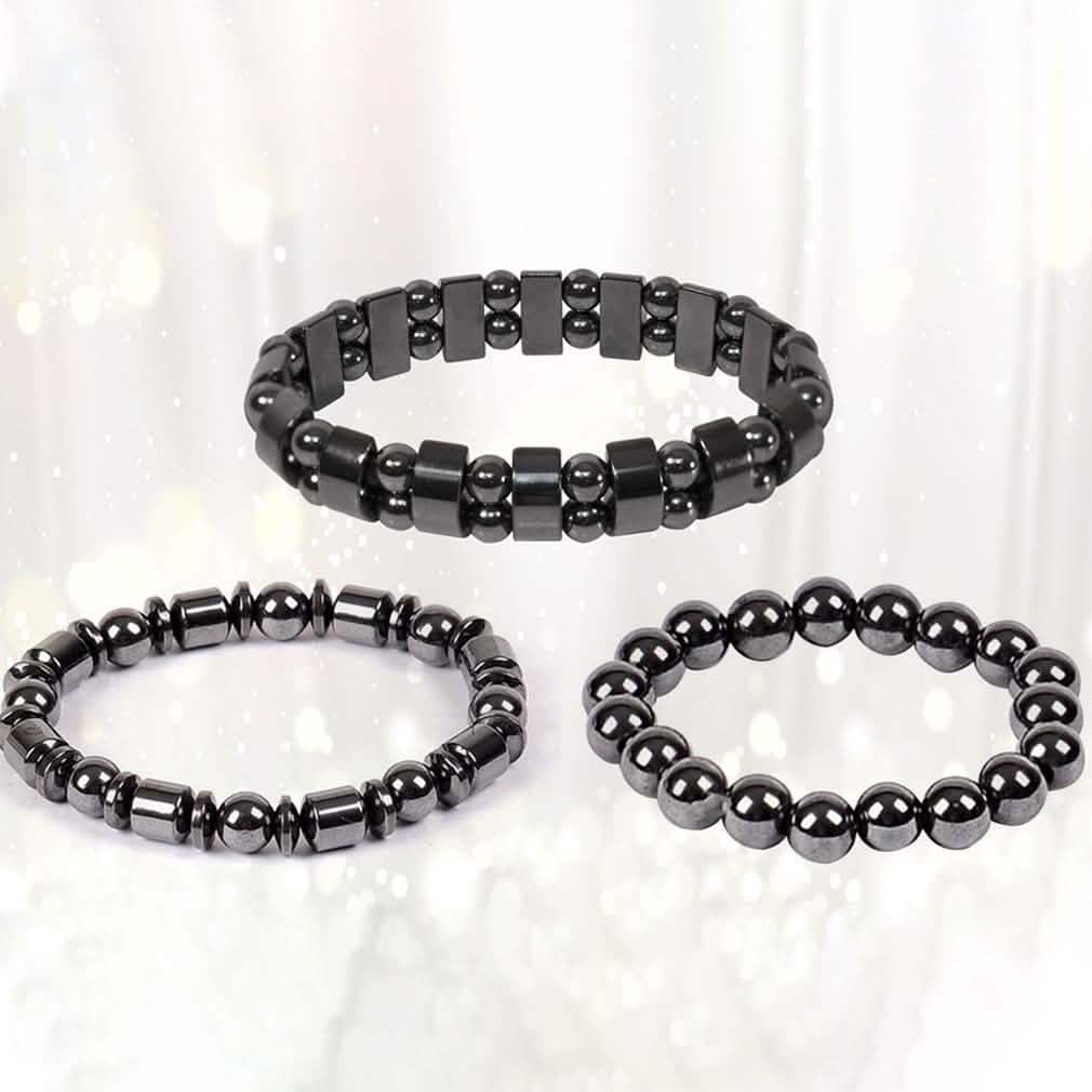 Natural Magnetic Hematite Stretch Bracelets For Men and Women DailySale