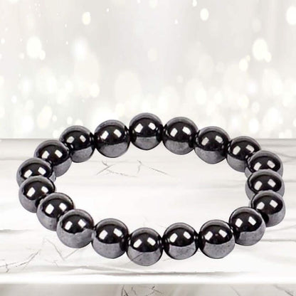 Natural Magnetic Hematite Stretch Bracelets For Men and Women DailySale
