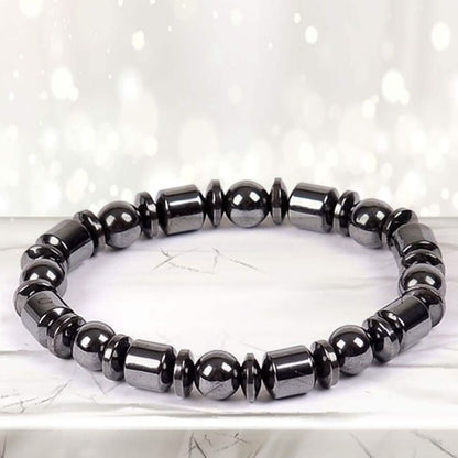 Natural Magnetic Hematite Stretch Bracelets For Men and Women DailySale