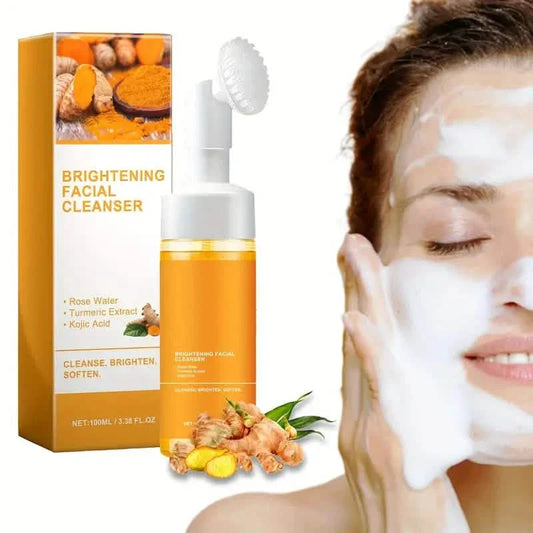 Natural Turmeric Glow Facial Cleanser - Gentle Foaming Face Wash for All Skin Types DailySale