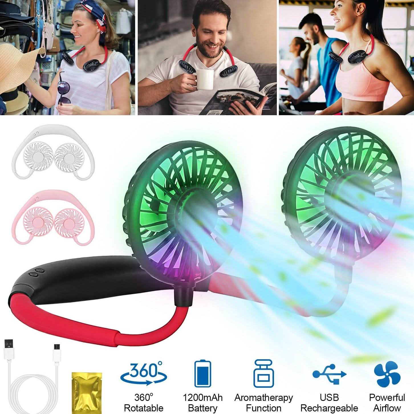 Neck Hanging Fan Hand Free Portable DailySale